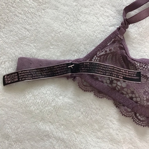 Victoria’s Secret Very Sexy Lace Plunge Bra Studded Trim 34C - Picture 7 of 13